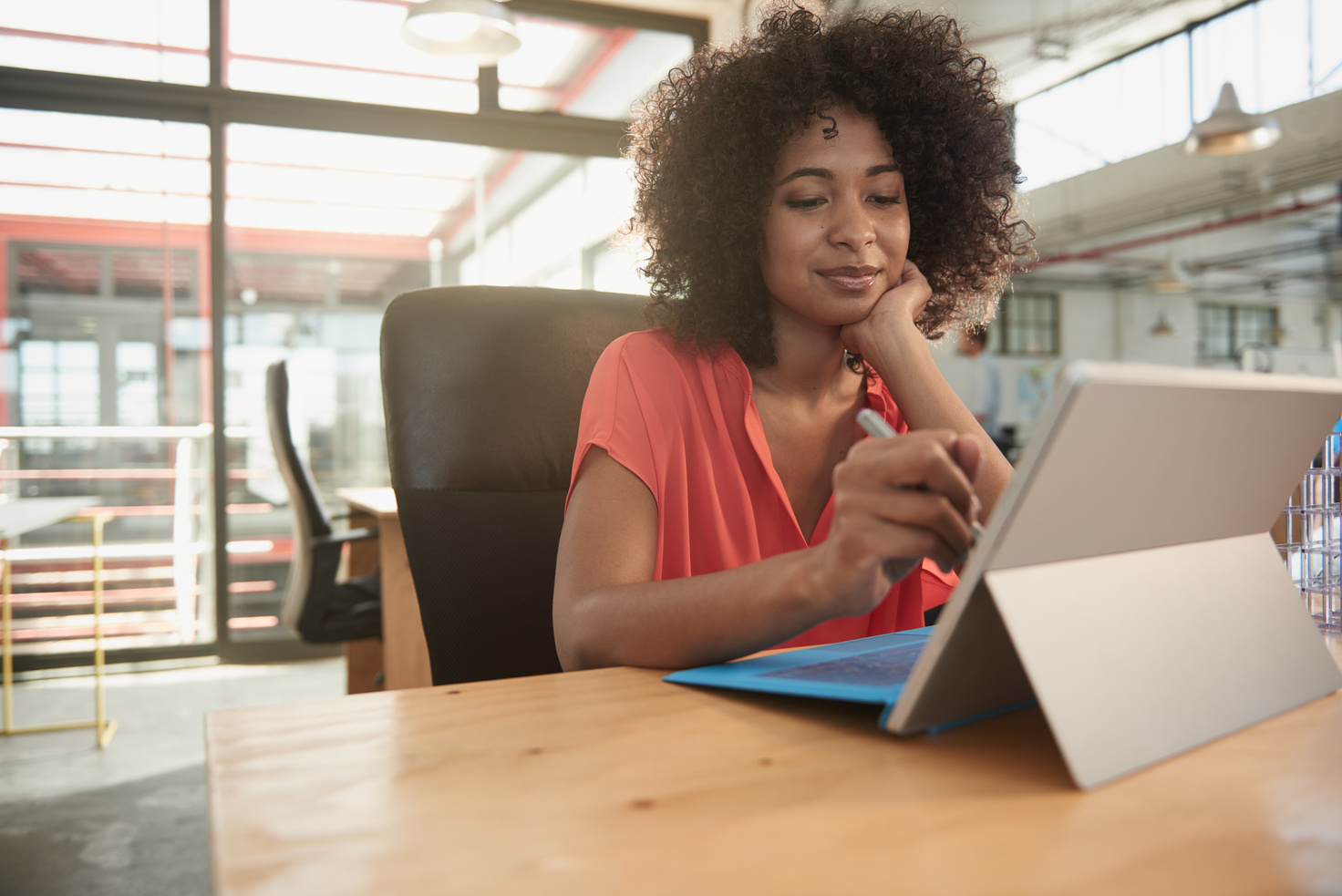 Using technology to her advantage